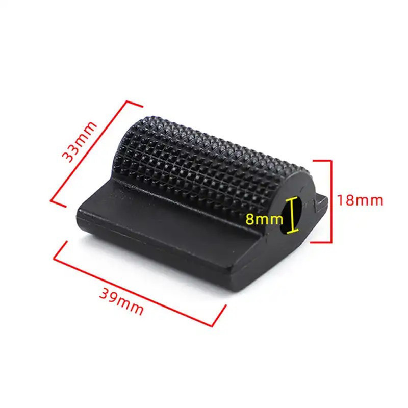 لاستیک پدال دنده موتور سیکلت وارون مدل L-33-BLK