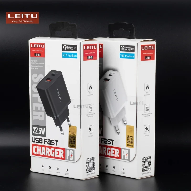 شارژر دیواری 22.5 وات لیتو مدل LH-32 به همراه کابل تبدیل لایتینینگ