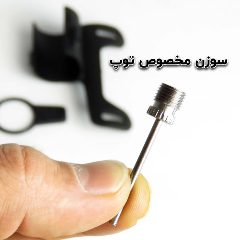 تلمبه دستی مدل شلنگ دار پرفشار راکس کد 789  با 80 سی سی حجم هوای تزریقی در هر پمپاژ