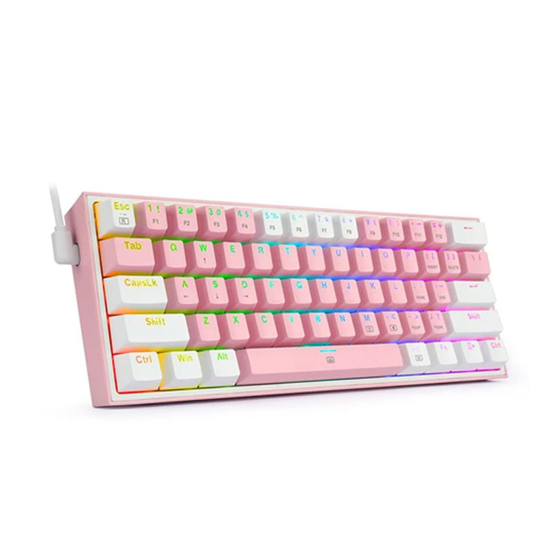 کیبورد گیمینگ ردراگون مدل K617 FIZZ، سوییچ مکانیکال قرمز، Tenkeyless، نورپردازی RGB