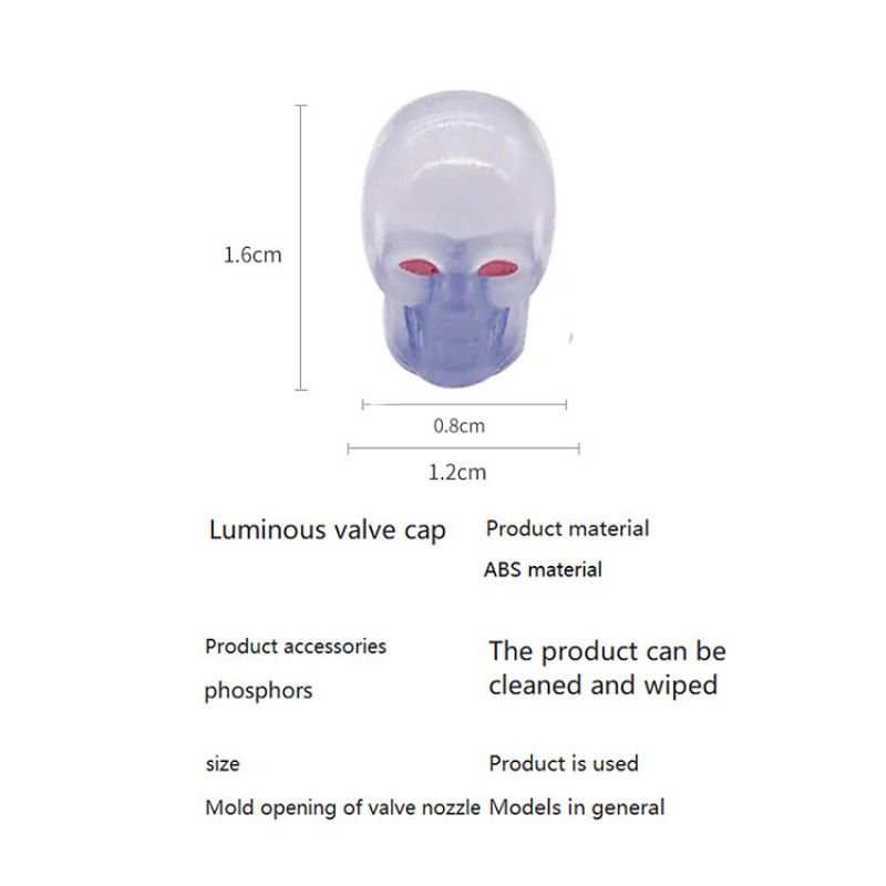 سر والف لاستیک دوچرخه هارمن مدل بدون باتری SKULL203 بسته 4 عددی