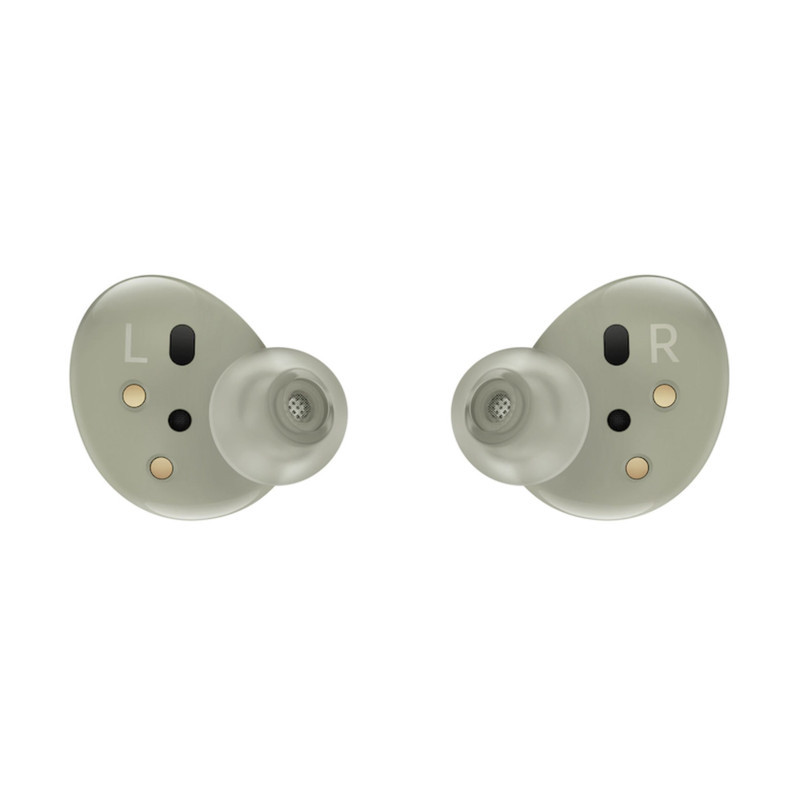 هدفون بلوتوثی سامسونگ مدل Galaxy Buds 2 با نویز کنسلینگ فعال (ANC)، درگاه شارژ USB Type-C، دارای میکروفون داخلی و دو میکروفون خارجی، مقاوم در برابر رطوبت و عرق