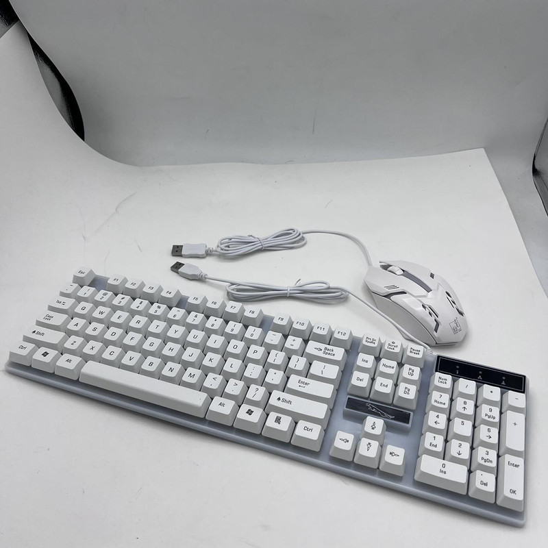 کیبورد و ماوس گیمینگ مدل G21B، سوییچ ممبران، Full-size، نورپردازی RGB