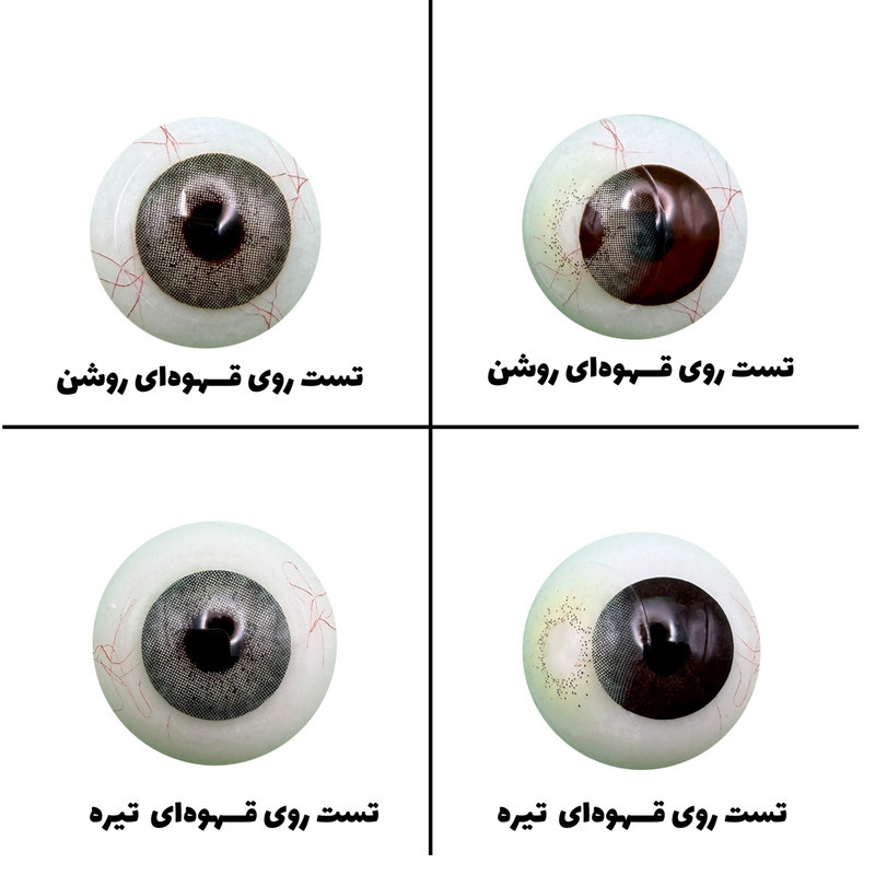 لنز چشم رویال ویژن مدل G کد 18 رنگ سبز روشن بدون دور