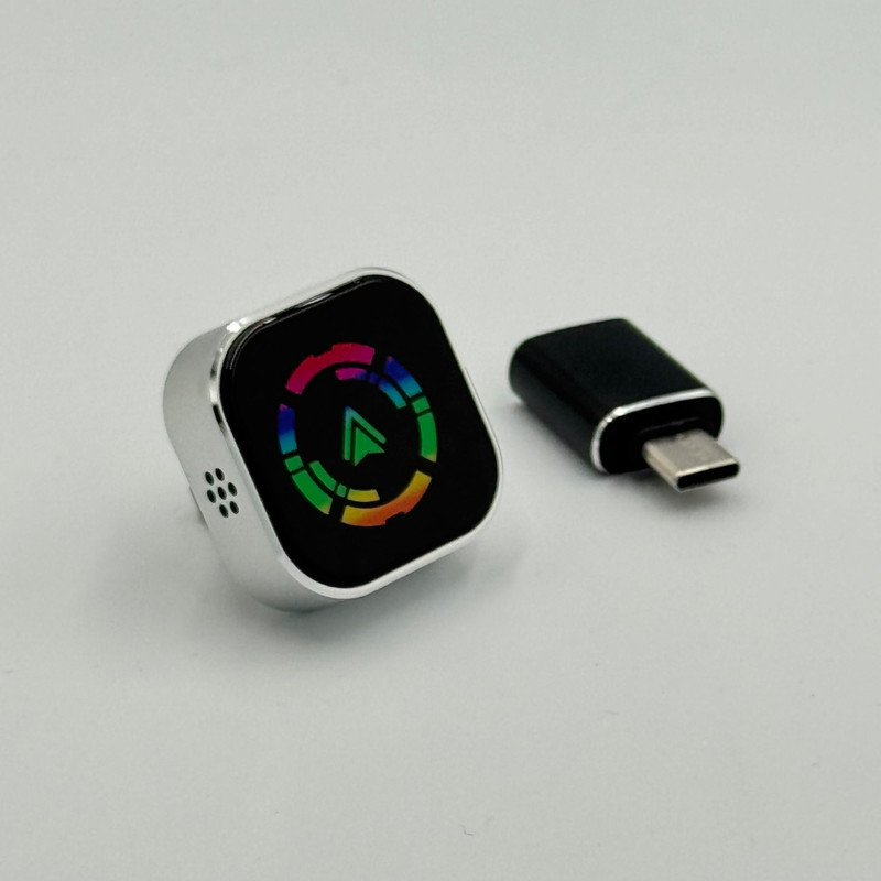 کارپلی و اندروید اتو مدل Android AutoCarPlay Q1A به همراه مبدل USB به USB-C