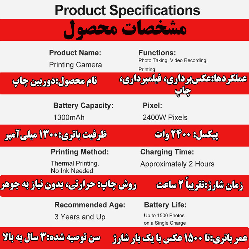 دوربین دیجیتال کودک مدل خرگوش FS-11