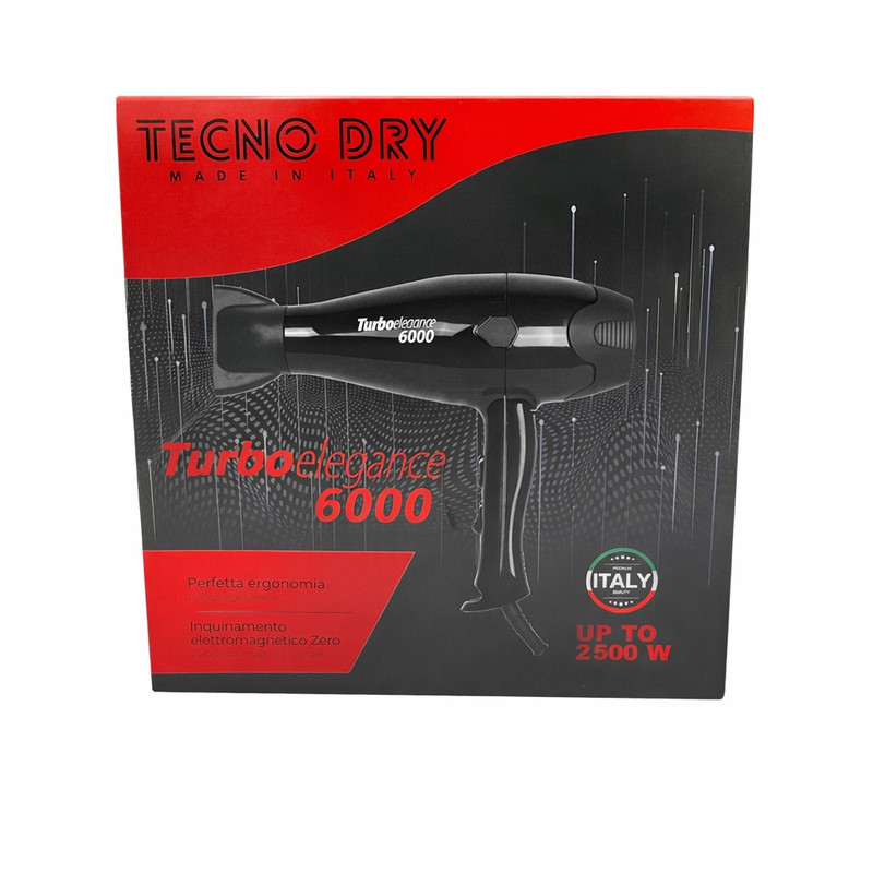 سشوار حرفه‌ای 2500 وات تکنو درای مدل Turbo Elegance 6000