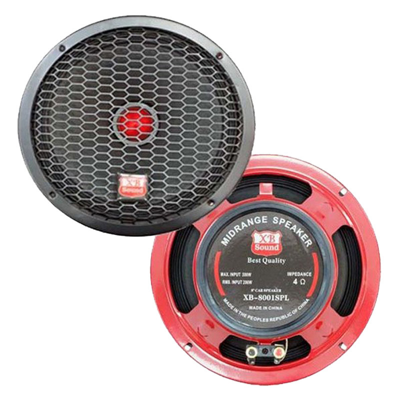 میدرنج پشت خودرو ایکس بی ساند مدل XB-8001 SPL سایز 8 اینچ بسته دو عددی