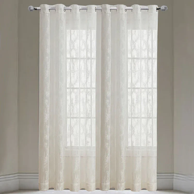 پرده تیکو دکو مدل تور راشل طرحدار سایز 280 × 300 سانتی‌متر