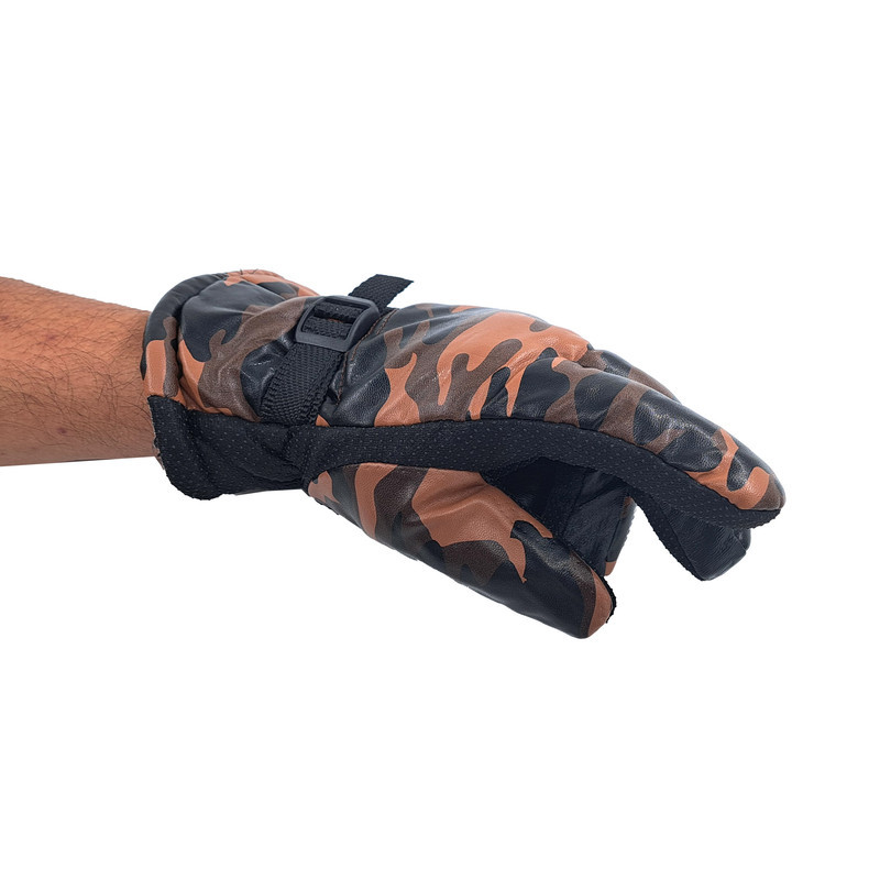 دستکش موتورسواری مدل SPORT-RING طرح چریکی  کد 1018
