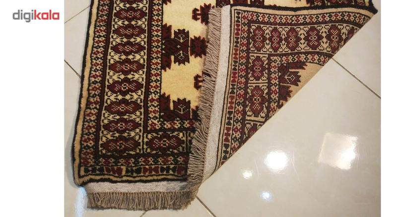 فرش دستبافت نرمین کسا طرح ترکمنی کد NKP.F 110
