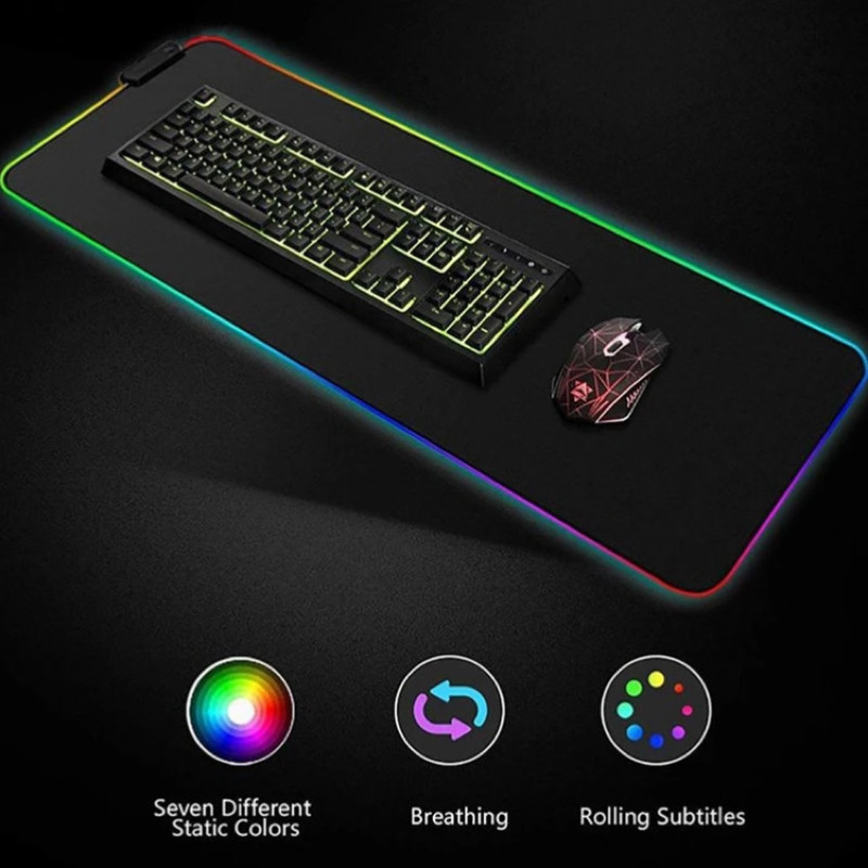 ماوس پد گیمینگ مدل RGB کد GMS_WT_5