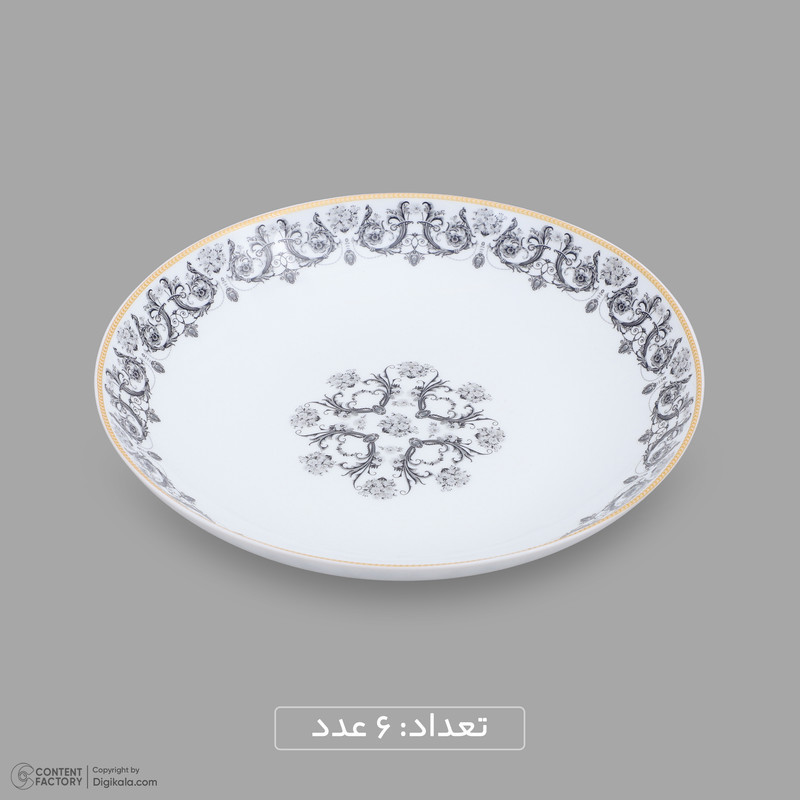 سرویس غذاخوری اوپال 26 پارچه 6 نفره آیروپال مدل گرد کلاسیک ورژن 3 آیگین