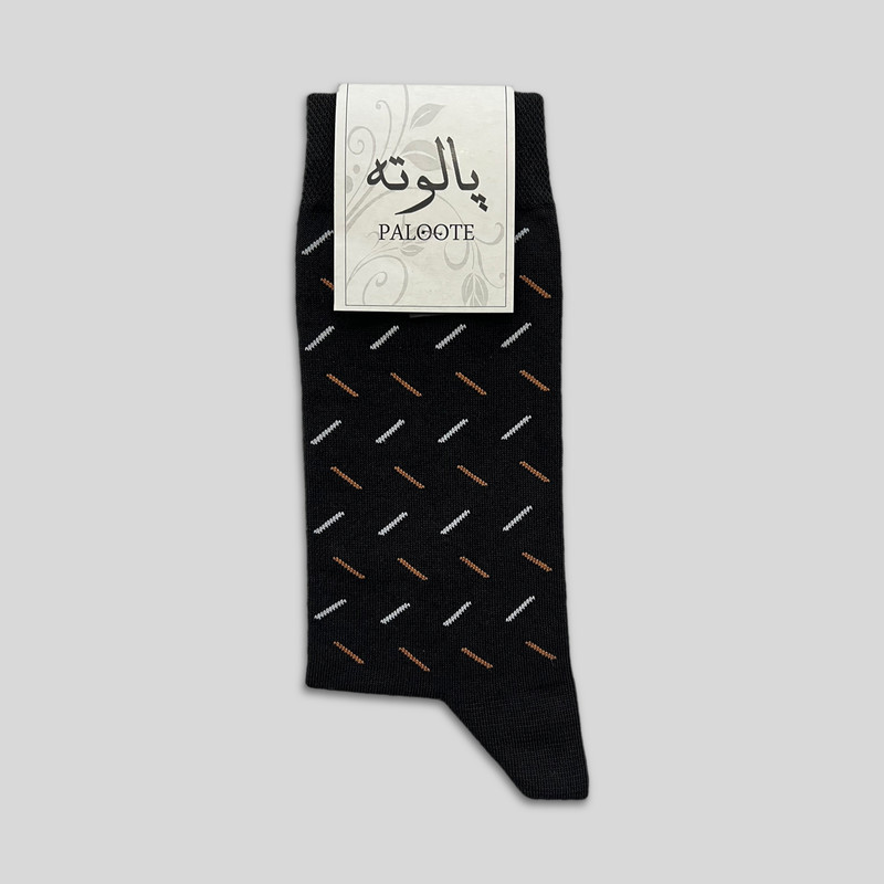 جوراب ساق بلند مردانه پالوته طرح راه‌راه مدل P3