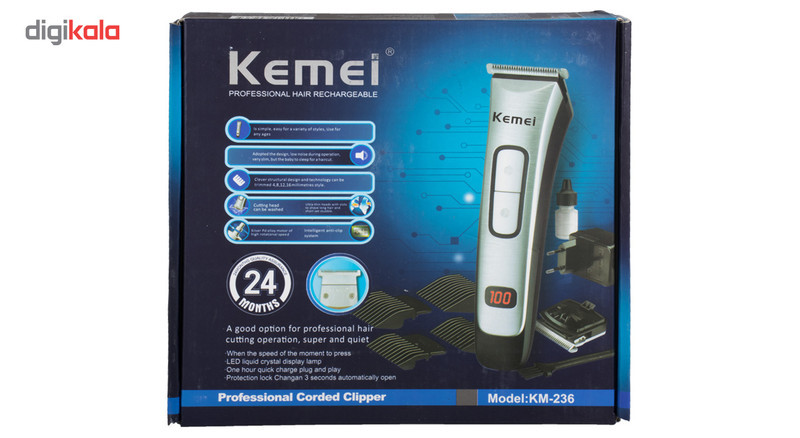 ماشین اصلاح سر و صورت کیمی مدل KM-236