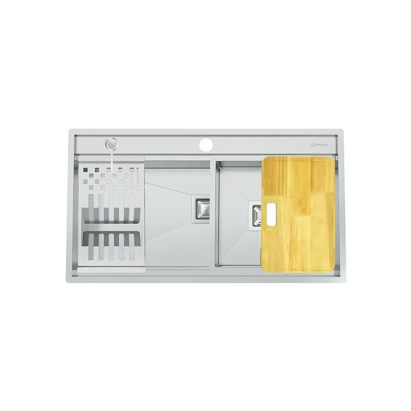 سینک ظرفشویی استیل توکار یک لگنه مکوان مدل MS90-Max