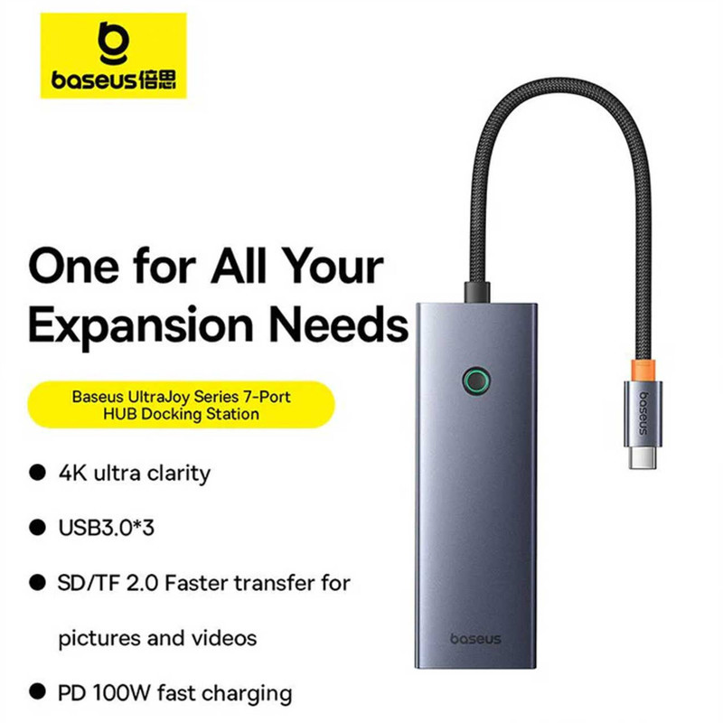 هاب 7 پورت USB-C باسئوس مدل BS-OH112