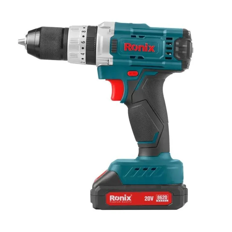 مجموعه 53 عددی دریل پیچ‌گوشتی شارژی چکشی رونیکس مدل  RS-8620