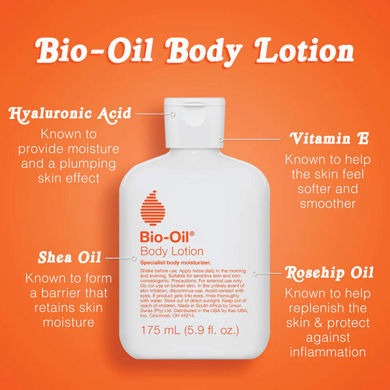 لوسیون بدن بایو اویل مدل MOISTURIZER مناسب پوستهای خشک و حساس حجم ۱۷۵ میلی لیتر