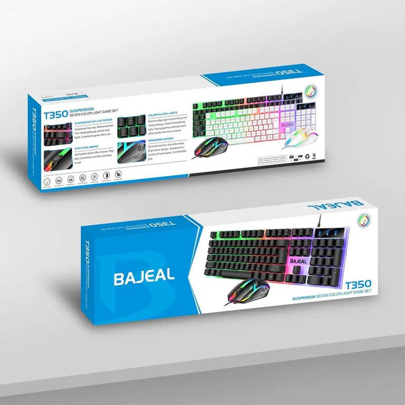 کیبورد و ماوس گیمینگ باجیل مدل T350