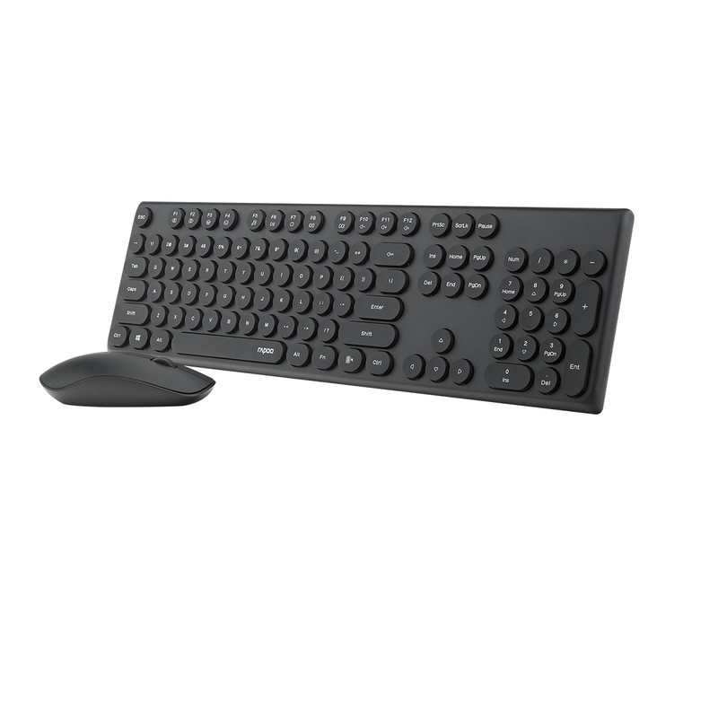 کیبورد و موس بی سیم رپو مدل X260، سوییچ ممبران، Full-Size