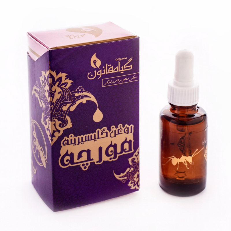 روغن بدن گیاه قانون مدل مورچه حجم 30ml کاهش‌دهنده رشد موهای زائد، تضعیف‌کننده ریشه مو، مرطوب‌کننده پوست، مناسب انواع پوست، اثر پس از 2 تا 4 ماه استفاده مداوم