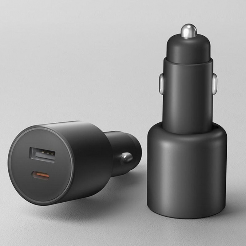 شارژر فندکی 100 وات 2 پورت شیائومی مدل MDY-16-ER به همراه کابل USB-C به طول 1 متر