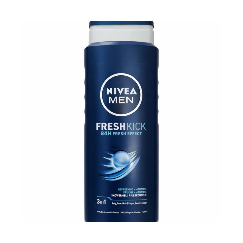 شامپو بدن نیوا مدل Fresh kick مناسب برای انواع پوست حجم 500 میلی لیتر