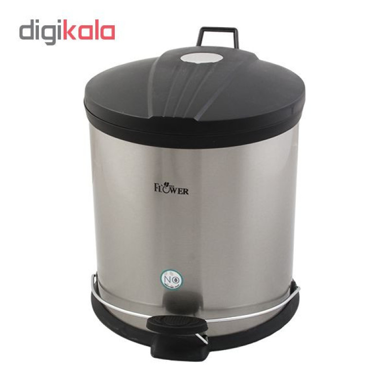 سطل زباله پدالی ردفلاور مدل flrp015 ظرفیت 15 لیتر