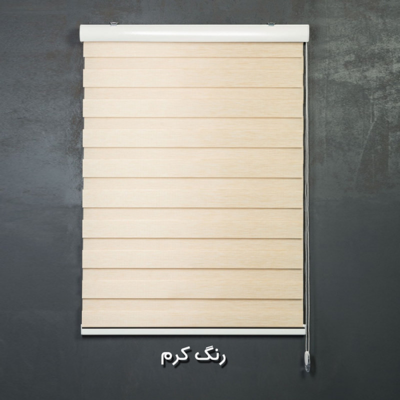 پرده زبرا طرح چوب کد SND-A-160 سایز 160x180 سانتی متر