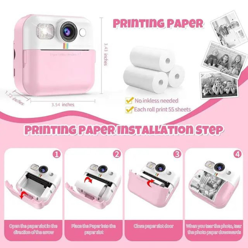 دوربین عکاسی چاپ سریع مدل Kids Printing Camera