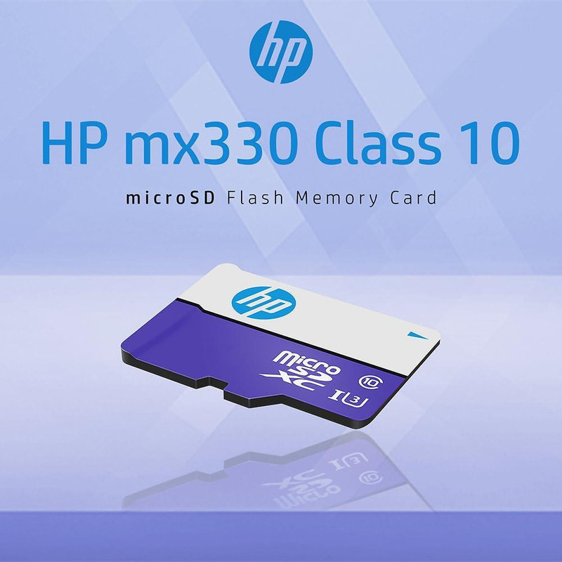 کارت حافظه MicroSD اچ پی مدل mx330 کلاس 10 استاندارد UHS-I U3 سرعت 100MBps ظرفیت 256 گیگابایت به همراه آداپتور SD