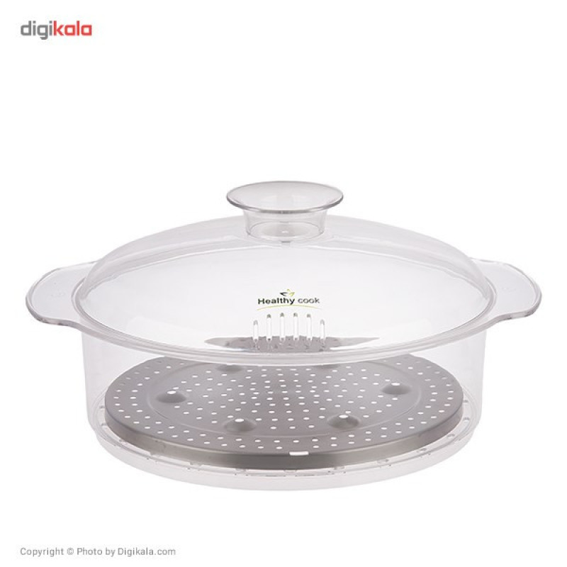 بخارپز 13 لیتری پارس خزر مدل Digi Steel