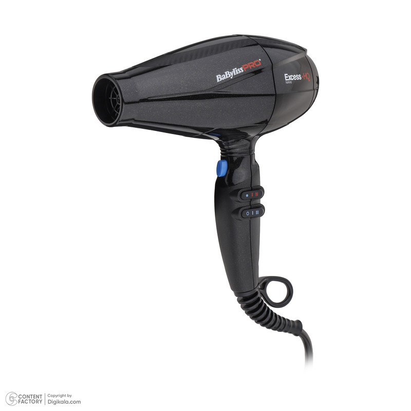 سشوار خانگی 2600 وات بابیلیس پرو مدل BAB6990IE، موتور AC، وزن 555 گرم، دارای سری متمرکز‌کننده باریک، متمرکز‌کننده پهن با ویژگی صاف‌کنندگی، حجم‌دهندگی، با قابلیت باد سرد