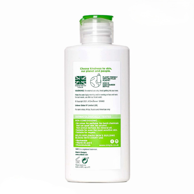 کرم آبرسان سیمپل مدل Fast Absorbing حجم 125 میلی‌لیتر