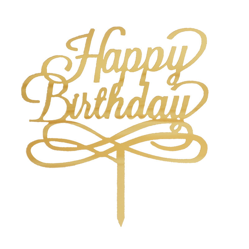 تاپر کیک تولد طرح Happy Birthday