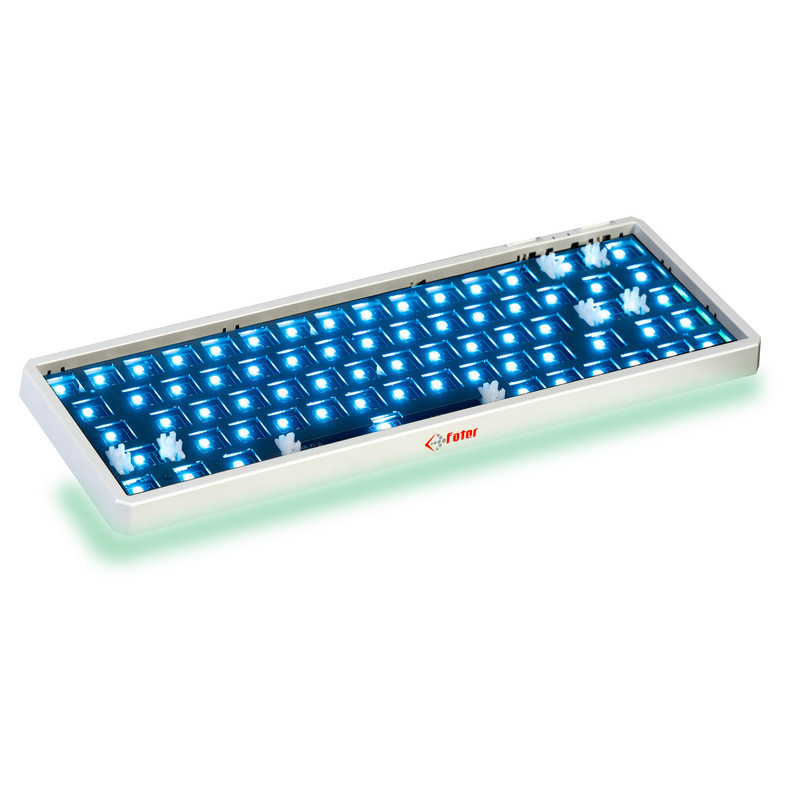 کیبورد گیمینگ فاطر مدل KCR-8000B، مکانیکال سوییچ قرمز، Tenkeyless، نورپردازی RGB