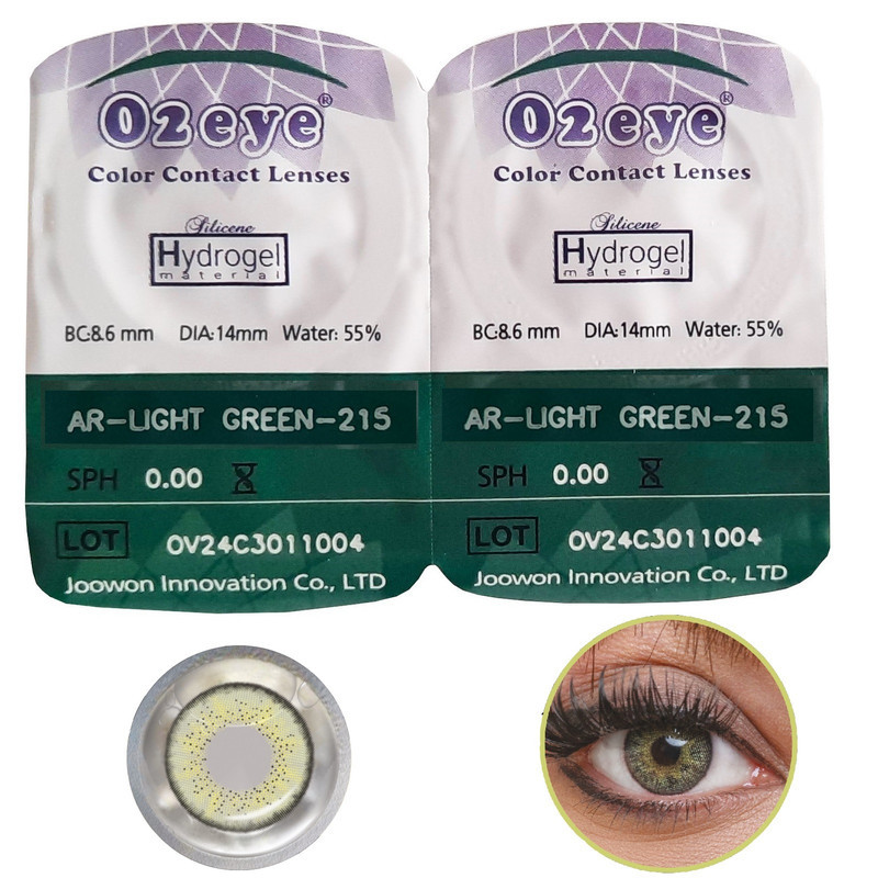 لنز چشم 02آی مدل Hydrogel شماره 215 رنگ سبز