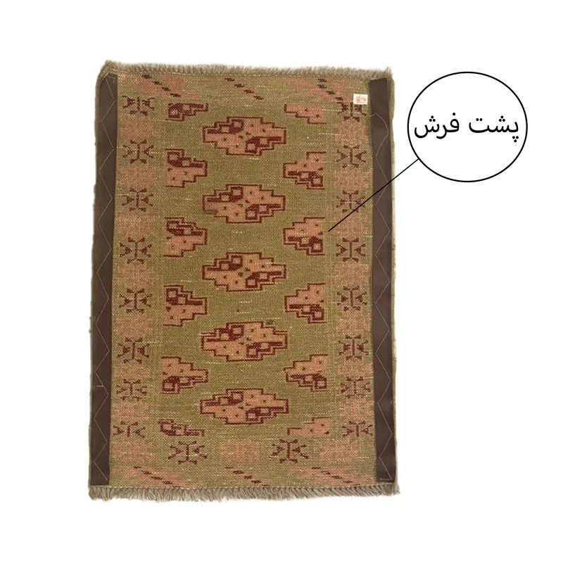 فرش دستبافت نیم متری مدل ترکمن کد Nkpstp13