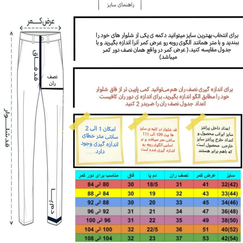 شلوار آزاد مردانه مدل کتان کبریتی کد sh178