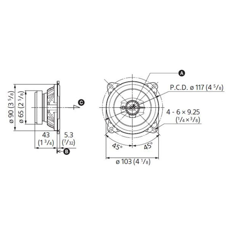 اسپیکر خودرو سونی مدل XS-GTF1039 مجموعه 2 عددی