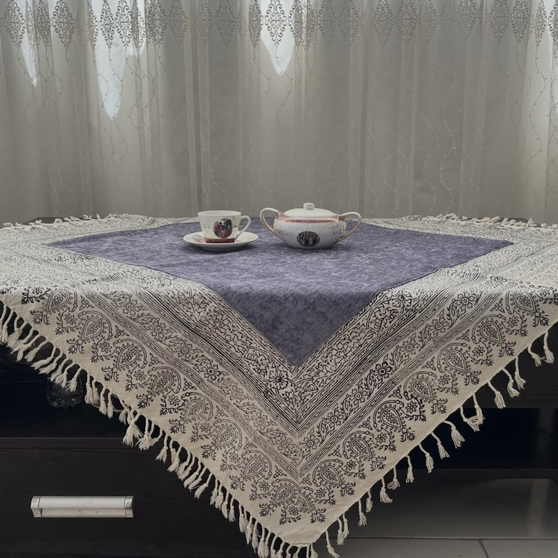 رومیزی مخمل مدل 100-100