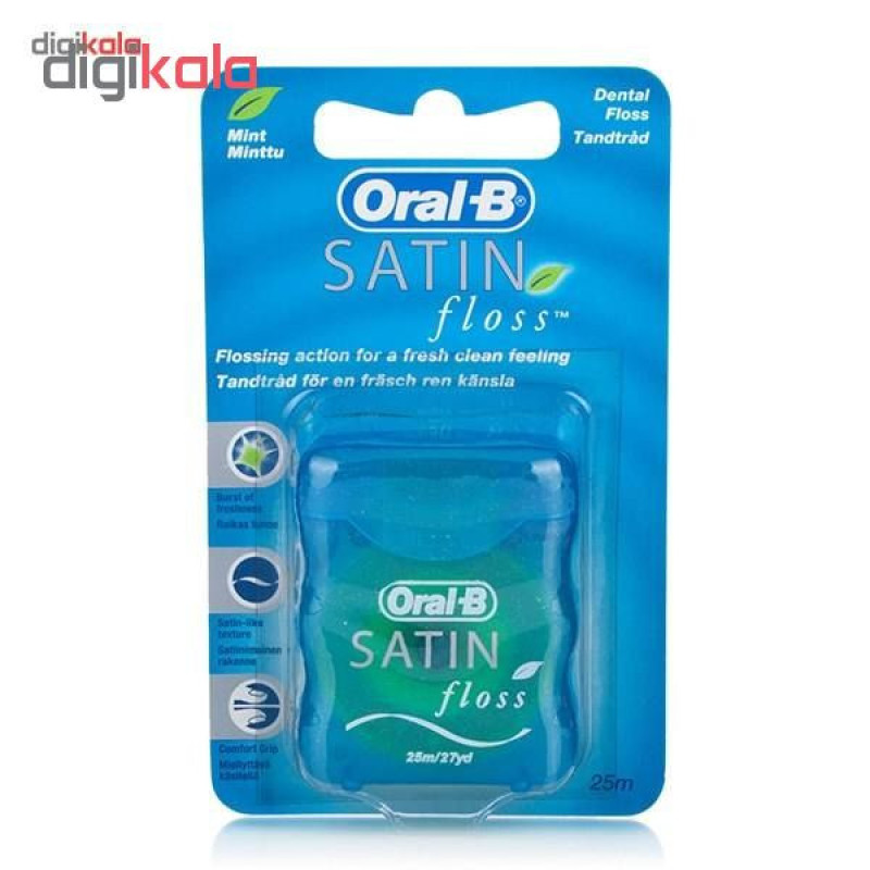نخ دندان اورال-بی مدل Satin مجموعه 2 عددی