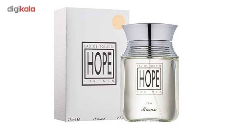 ادوتویلت مردانه رصاصی مدل Hope حجم 75 میلی لیتر