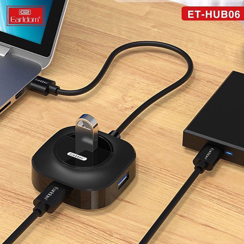 هاب 4 پورت USB 2.0 ارلدام مدل ET-HUB06
