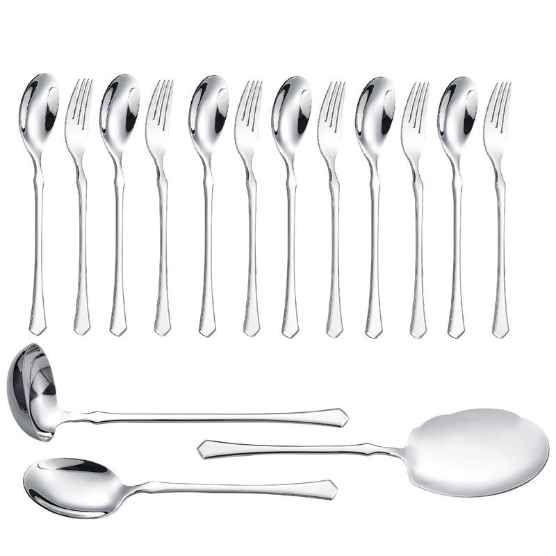سرویس قاشق و چنگال 15 پارچه جی فی نی مدل G-257