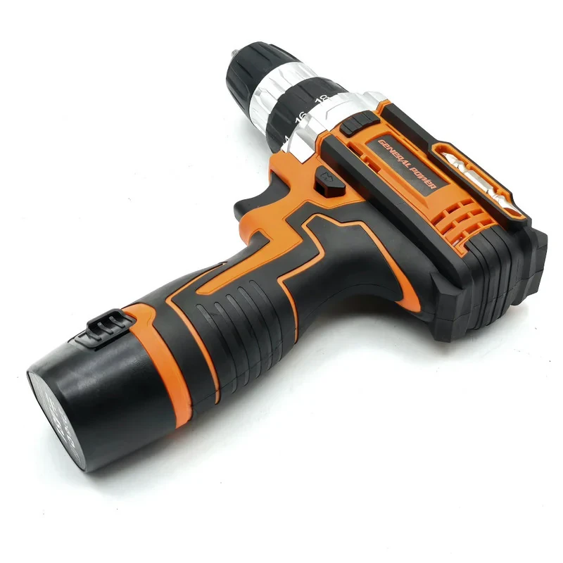 دریل پیچ گوشتی شارژی سه نظام 10 میلیمتری 18 ولت ژنرال پاور مدل PTCD-12D02.3
