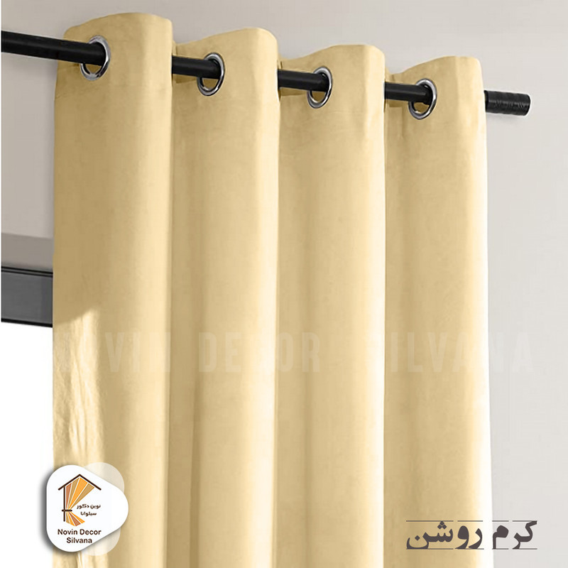 پرده نوین دکور سیلوانا مدل مخمل کالیفرنیا 28 سایز 280x140 سانتی‌متر