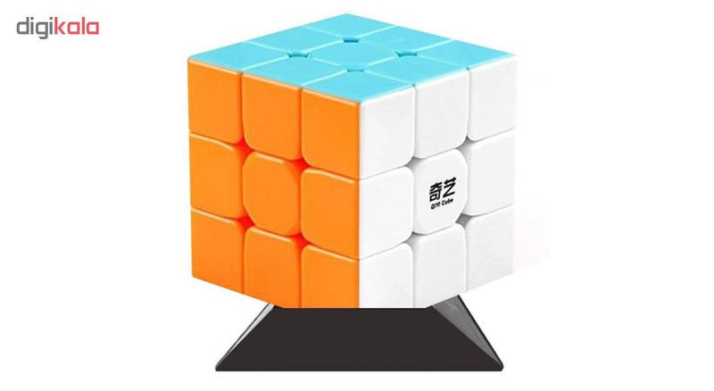 روبیک 3×3 تست هوش و بازی فکری کیو آی وای آی مدل EQY 503 استیکرلسس همراه پایه، تقویت تمرکز، سرعت عمل و هماهنگی چشم و دست مناسب کودک، نوجوان و بزرگسال