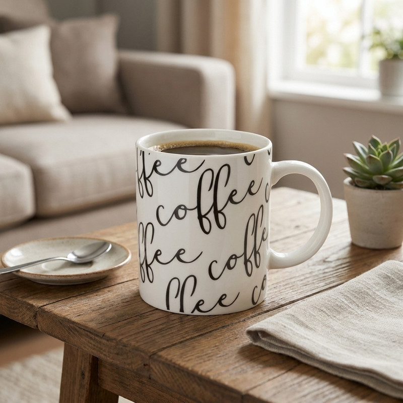 ماگ مدل White Coffee